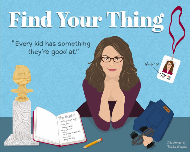 Concept cover for a Tina Fey book for the youth market