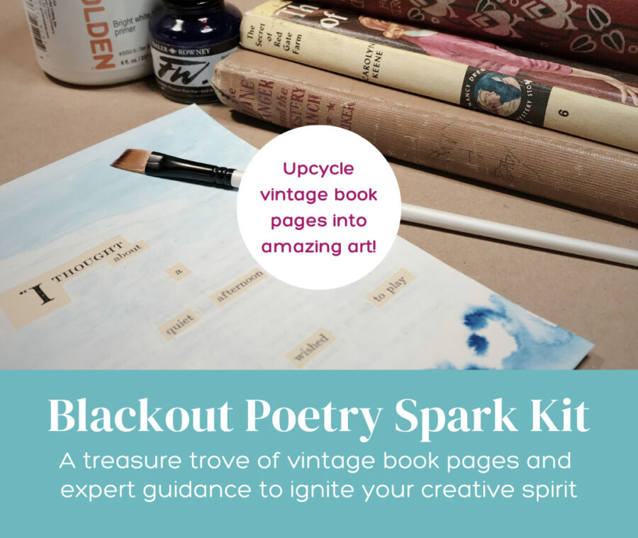 blackout poetry art and art supplies