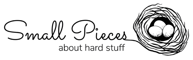 logo for Small Pieces about hard stuff